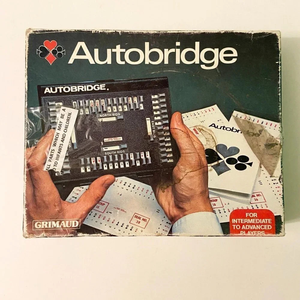 Vintage 1979 Autobridge Game Grimaud For Intermediate to Advanced Players